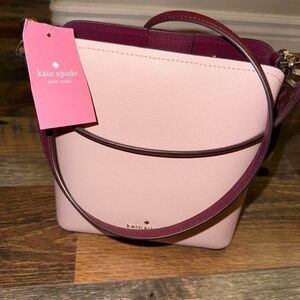 Kate Spade Blush and Burgundy Crossbody Bag